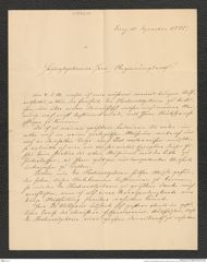 Nachlass Franz Steindachner, Brief von Hermann Danner an Franz Steindachner (15.12.1885), Inv.Nr. 93.01, Seite 1